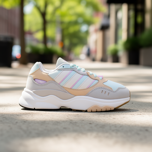 Chaussures Adidas Retropy F90 pour femmes, tige en maille multicolore, semelle extérieure en caoutchouc, toutes saisons HP8044 - Product Image 2