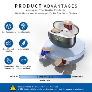 CIC เครื่องช่วยฟังแบบชาร์จไฟได้เครื่องช่วยฟังดิจิตอลแบบ OTC - Product Image 2