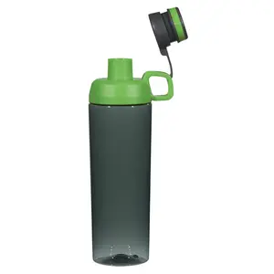 Fabrika kaynağı plastik tritan taşınabilir su şişesi özel logo shaker spor şişe