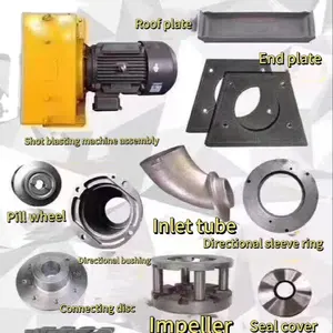 Shot blasting machine wearing parts, consumables