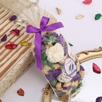 Vente en gros de petits sachets d'aromathérapie pot-pourri de fleurs séchées pour voiture chambre salle de bain-désodorisant à motif végétal pour étal de rue
