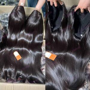 باروكة شعر بشري فيتنامي رائجة لعام 2024، شعر بكر، دانتيل أمامي شفاف، مزدوج السحب، مع شعر طفل، تموجات عميقة، بدون غراء - Product Image 3