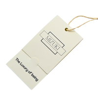 Etiqueta de precio de ropa de cartón blanco reciclable personalizada Etiquetas oscilantes de alta calidad para etiquetas de papel de ropa para etiqueta de ropa