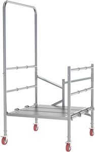 Bạc 500lbs Công suất cán giàn giáo làm việc nền tảng bánh xe nhà máy bán trực tiếp cho sơn nội thất xây dựng nhà sử dụng - Product Image 2