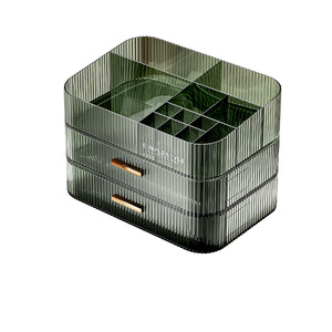 <b>Drawer</b> Style Desktop Cosmetic Organizer With <b>Drawers</b> Multi Compartment <b>Storage</b> Box For Makeup Lipstick Face Mask Holders - Product Image 3