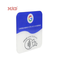 Placa Acrílica NFC Personalizada con Logotipo para Reseñas, Menú de Restaurantes, Redes Sociales, Etiqueta NFC