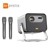 Proyector LED Inteligente Portátil Byintek R90 con Android, WIFI, DLP, 4K, Full HD, 3D, IPTV, para Cine en Casa, Entretenimiento, Fiestas y Educación