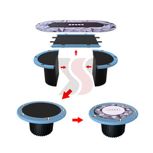 Mesa <span class=keywords><strong>de</strong></span> Póker Texas Hold'em Profesional <span class=keywords><strong>de</strong></span> Combinación Personalizada (Larga y Corta) para Casino y Club, Venta Caliente YS - Product Image 6