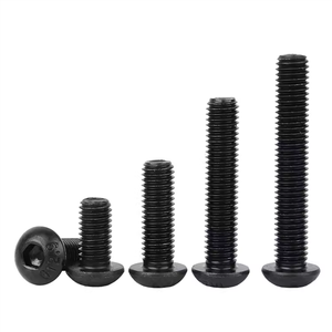 Vis métriques en gros M8 M10 M12 en acier inoxydable 304 et acier au carbone, à tête bombée et six pans creux, grade 10.9 - Product Image 2