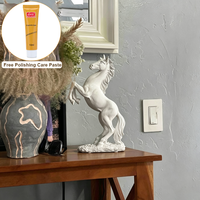 Statue en résine Cheval du Succès, Ornement Décoratif Créatif pour la Maison, Figurine Artisanale Décorative pour Bureau, Pâte de Polissage Gratuite 10ml