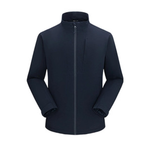 Veste coupe-vent unisexe à col montant, vert pin, avec doublure intérieure, vêtements de travail d'hiver - Product Image 2