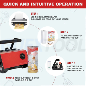 Machine à estamper à chaud multifonctionnelle pour tasses de 30 oz, presse à chaud pour tasses à sublimation thermique, imprimante pour tasses en céramique - Product Image 3