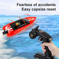 Bateau à grande vitesse 2.4GHz bateau télécommandé électrique hors-bord étanche 25 KM/H pompe à eau radiocommande Jetboat RC Jet Boat