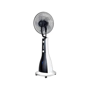 Factory direct supply air cooling water spray fan rechargeable misting fan with water tank bottle