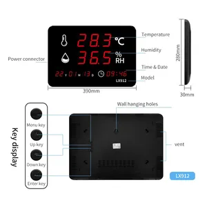 Large Screen Temperature and Humidity Display <strong>Instrument</strong>, <strong>Industrial</strong> <strong>Electronic</strong> Digital Humidity Meter OEM LX912 - Product Image 2