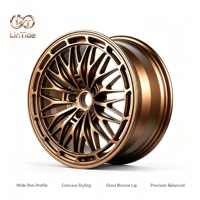 Rines de Aleación Forjada en Color Bronce Mate, Diseño Multirradio, ET 20mm/25mm, 18-24 Pulgadas, Personalizables para Autos Tuning, 5x112 5x114.3 5x120
