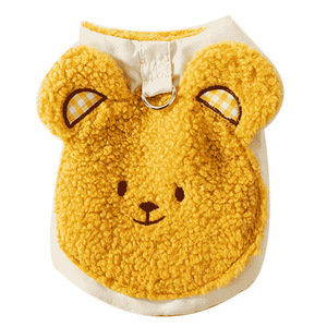 Gilet en polaire pour animaux de compagnie, pour chiens et chats de petite et moyenne taille, Bichons, chiots, vêtements chauds pour l'automne et l'hiver, options de couleurs jaune, bleu, blanc - Product Image 5