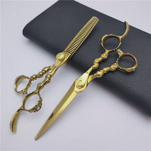 Tijeras de peluquería Evil Eye Sus440c de acero inoxidable con hoja afilada y mango largo para peluqueros profesionales - Product Image 3