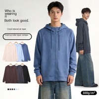 Sweat-shirt à capuche personnalisé pour homme, doublure polaire, col montant, manches longues, automne-hiver, streetwear, survêtements pour homme