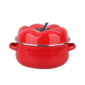 Ensemble de casseroles <span class=keywords><strong>en</strong></span> <span class=keywords><strong>fonte</strong></span> émaillée de <span class=keywords><strong>16</strong></span>-18-20-22-24 <span class=keywords><strong>cm</strong></span> avec deux poignées et couvercle <span class=keywords><strong>en</strong></span> verre trempé, respectueux de l'environnement, OEM - Product Image 1