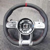 Kulit Sport Klasik untuk Perakitan Setir Plug and Play Upgrade Cocok untuk Mercedes C-Class Seri W204 W205 W212