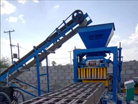 QTJ4-30 petite brique de ciment faisant la machine nouveau bloc creux 220V faisant la machine avec la boîte de vitesse de moteur produit du sable concret de briques