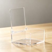 Boîte Cadeau Moderne en Acrylique Transparent sur Mesure avec Couvercle Rabattable, Boîte de Rangement Rectangulaire Multifonction pour Bijoux, Bonbons et Emballage de Détail