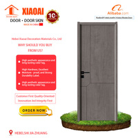 Portes Intérieures Étanches Haut de Gamme en Bois Massif MDF avec Cadre de Luxe pour Appartements, Style Européen