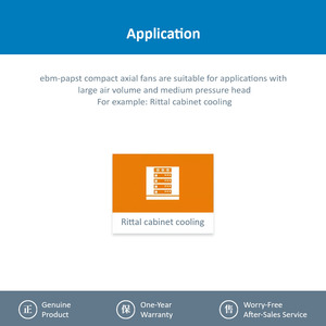 Ventilador Axial de CA eBm-papst DV4650-470 120*120*38mm, Ventilador de Ventilación para Equipos Industriales de Alto Flujo de Aire - Product Image 5