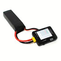 Testeur de capacité de batterie numérique ToolkitRC MC8 avec écran LCD, testeur de servo, équilibreur, chargeur pour LiPo et ESC, construction en plastique