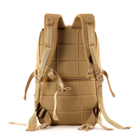 Sac à dos tactique unisexe personnalisé de 25 L de haute qualité avec sangle d'épaule arquée en sangle MOLLE, fermeture éclair en polyester, imperméable