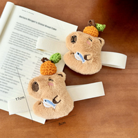 Nouveauté Peluche Capybara Simulation Dessin Animé Capybara Peluches Rideau Boucle Décoration de la Maison