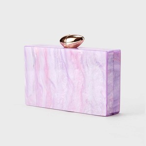 Women Elegant Purses Lavender <b>Purple</b> Acrylic Square Evening <b>Clutches</b> Bags for Party Dinner Banquet Bags - Product Image 2