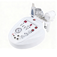 Appareil professionnel 5 en 1 de microdermabrasion au diamant, ultrasons, exfoliateur cutané, microcourant photonique, marteau chaud/froid pour soins du visage SPA