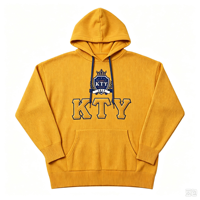 Pull en tricot personnalisé grande taille pour femmes, avec perles brodées sur les manches et badge, à capuche, pour dames