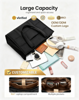 Nouveau Sac Fourre-tout Femme 2026 Tendance Décontractée Style Coréen en Nylon Premium avec Fermeture Éclair, Sac à Main Polyvalent à Porter sous le Bras