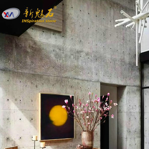 Nouveaux panneaux décoratifs en pierre magique, dalle de béton apparente avec trous de ventilation pour cloisons intérieures et revêtements de sol - Product Image 3