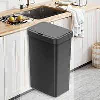 Poubelle intelligente portable Sunshine à capteur électronique ABS pour cuisine et salle de bain, à induction automatique, sur pied