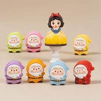 Mini figurine de princesse des neiges de conte de fées, jouet en plastique de 2 pouces pour remplir les boules, idéal pour les œufs Kinder Surprise et les cadeaux de Noël