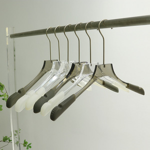 Acrylic clothes hangers, special for women's clothing stores, non-slip transparent plastic clothes hangers, trouser hangers, - Product Image 5