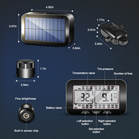 Portable numérique TPMS Air solaire sans fil jauge de pression des pneus SPY 6 roues externe TPR camion haute sensibilité capteur de pression