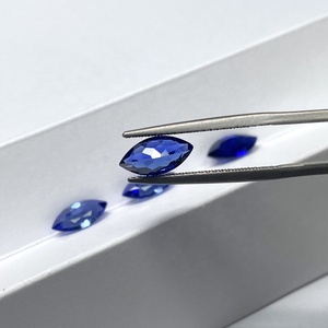 Giá bán buôn 6x3mm 9x4.5mm 10x5mm 12x6mm phòng thí nghiệm phát triển Royal <span class=keywords><strong>Blue</strong></span> Sapphire Marquise Loose đá quý cho trang sức thiết lập - Product Image 1