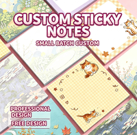 Notas Adhesivas Personalizadas de Alta Calidad con Diseños de Dibujos Animados Lindos, Fáciles de Despegar, Fuerte Adhesión, Etiquetas Personalizadas