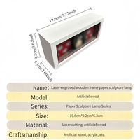 Lámpara de Papel Tallado y Caja de Luz Estilo Anime, Decoración de Dormitorio, Ideal para Jóvenes que Buscan una Decoración Estética para su Habitación