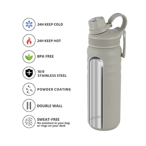 Termo de Acero Inoxidable de 18 oz con Aislamiento al Vacío, Mantiene la Temperatura de 12 a 24 Horas, Diseño Minimalista Ecológico para Camping - Product Image 3