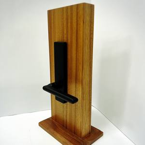 Manija Moderna con Recubrimiento de Polvo Negro para Cerradura de Puerta Comercial de Alta Resistencia - Product Image 5