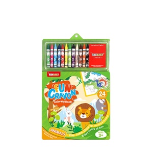 Keybaby Khổng Lồ Màu Cuốn Sách Màu Sắc Bằng Số Màu Cuốn Sách In Ấn Dày Giấy Với 12Pcs Dày Bút Chì Màu - Product Image 1