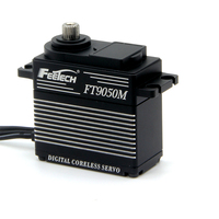 Servomoteur sans noyau ultra-premium étanche 7,4 V 50 kg à couple élevé FT9050M pour pièces de voitures de course/drones/bateaux, comparable au HS-7955TG