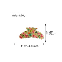 Doux demi-fruit pince à cheveux grande 5cm perle fleur pince à cheveux pour les femmes début printemps nouveau modèle tête de requin accessoires pour les filles