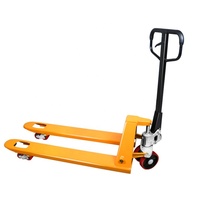 Chariot à palettes manuel hydraulique 1T 2T 3T avec roues en PU/Nylon, modèle CBY à fourches longues, en promotion – Usine Muduo 2026
